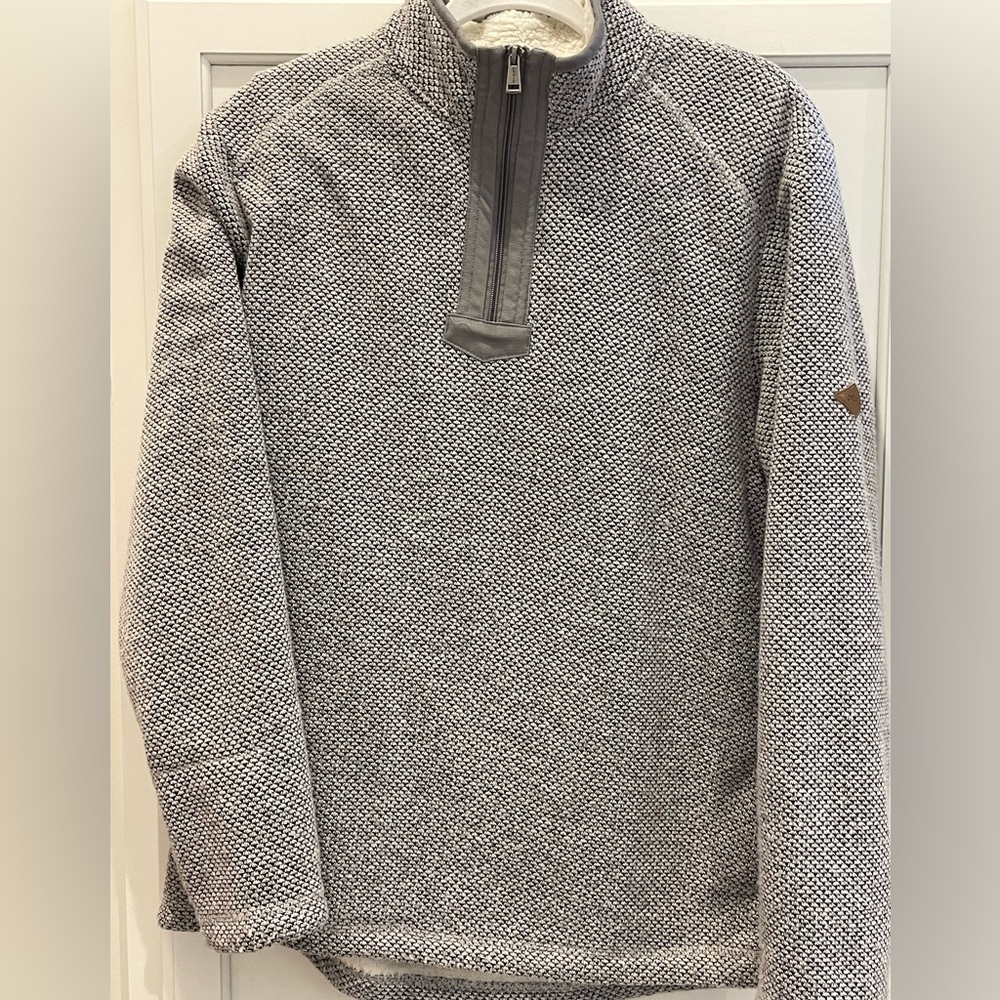 Orvis grey Mens pullover fleece - 1/4 zip medium